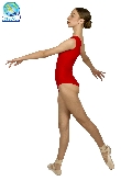 BODY DANZA IN LYCRA MONOSPALLA ROSSO DONNA